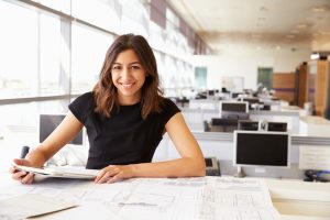 Businesswoman Working At Office